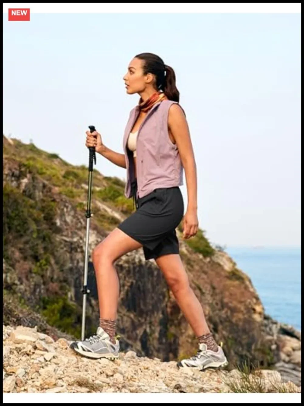 Women's Quick Dry Hiking Shorts with UPF 50+ Zipper Pockets